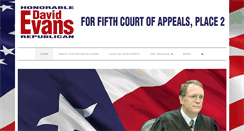 Desktop Screenshot of justicedavidevans.com