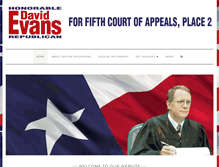 Tablet Screenshot of justicedavidevans.com